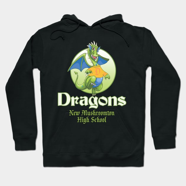 New Mushroomton High School Dragons Hoodie by hauntedjack